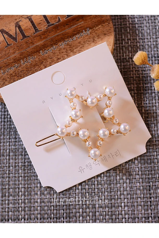 Lovely Romantic Hair Clip Circle/Rectangle/Star/Heart/Crown Shpe