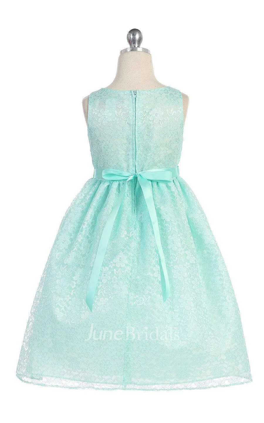 Gorgeous Lace Flower Girl Dress With Flower Pin