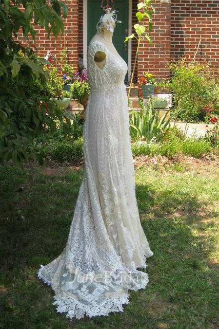 vintage irish lace wedding dress