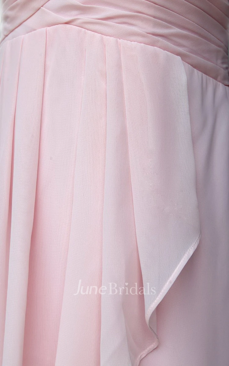 Sweetheart Short Tiered Dress With Pleats