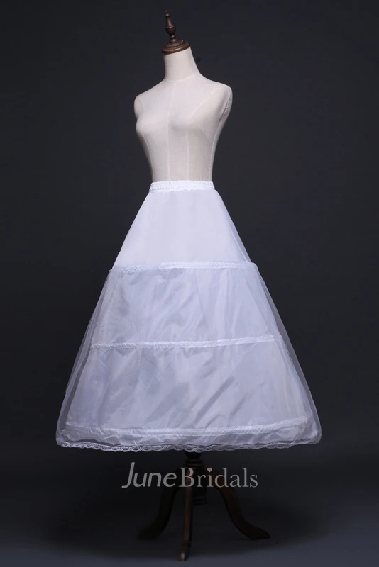 New Wedding Skirt Petticoat Elastic Waist Three Rims with Straps
