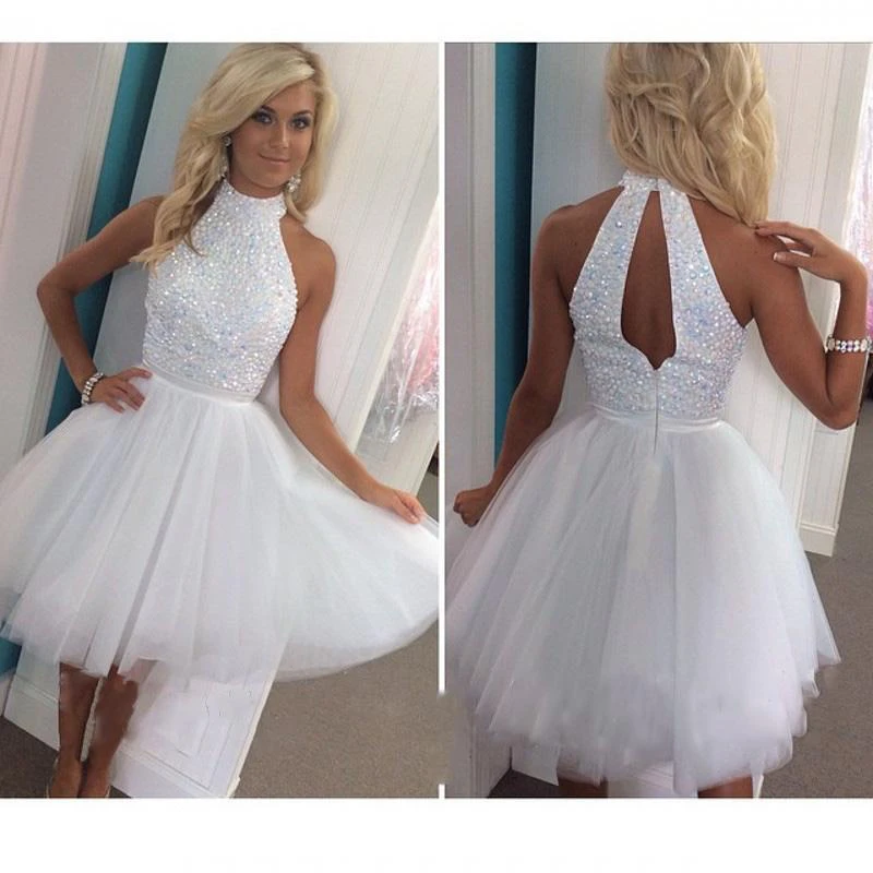 Short White Tulle Dress