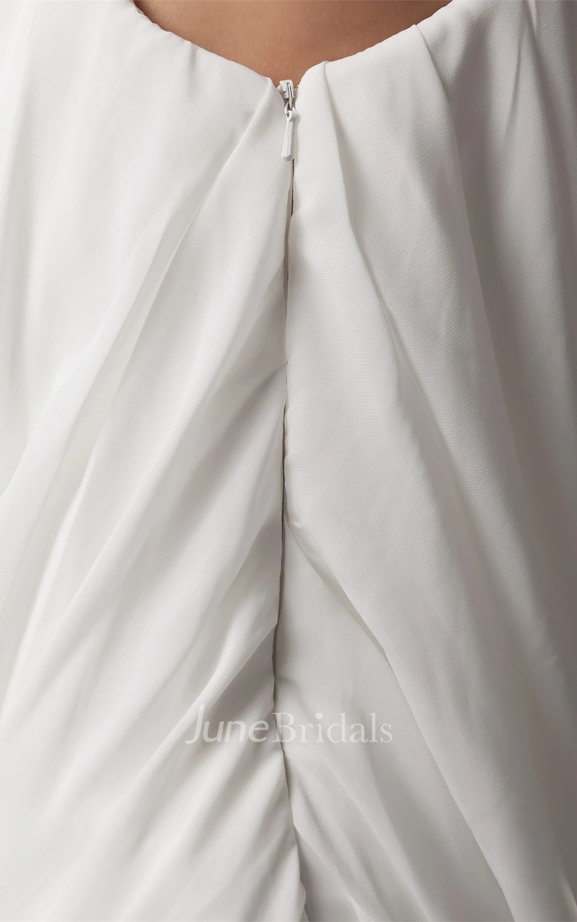 One-Shoulder Ruched A-Line Floor-Length Dress with Ruffles and Sequins