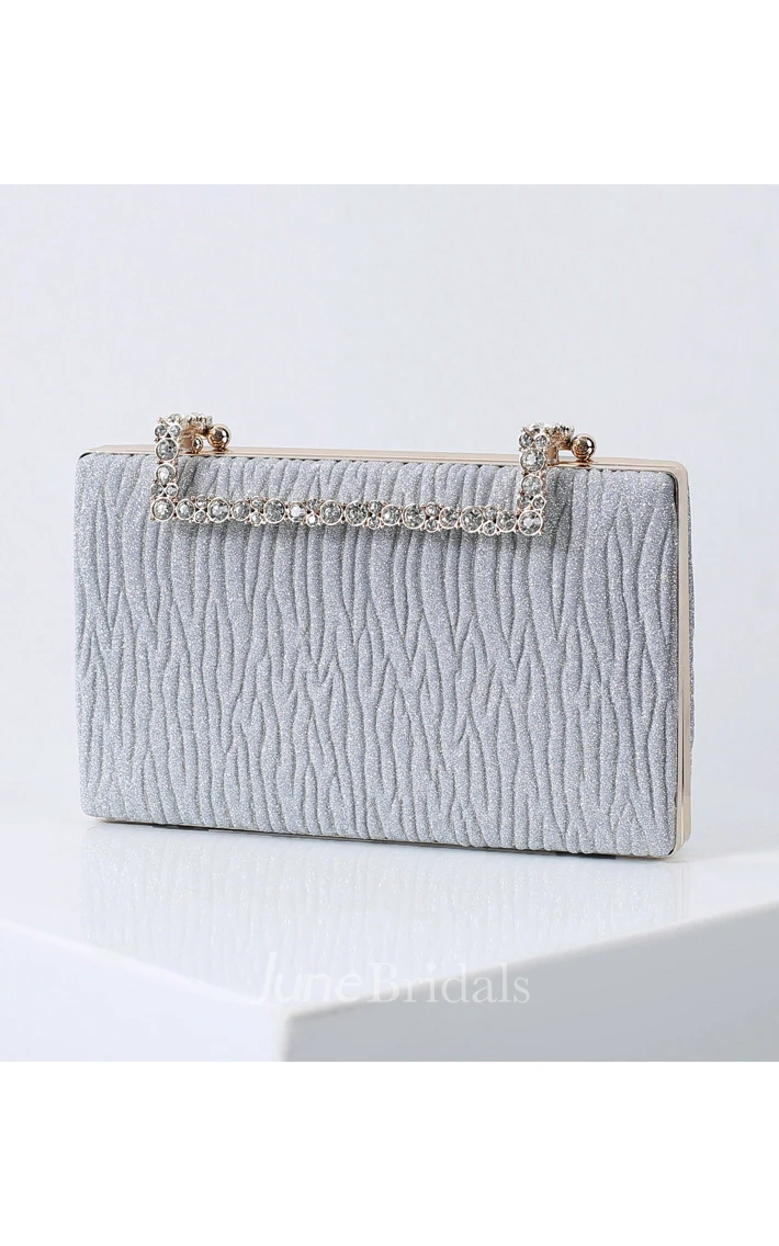 Simple Clutch with Crystal Handle