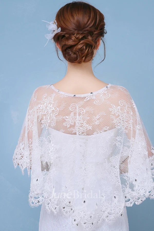 New Luxury Lace Cape Cape Shawl