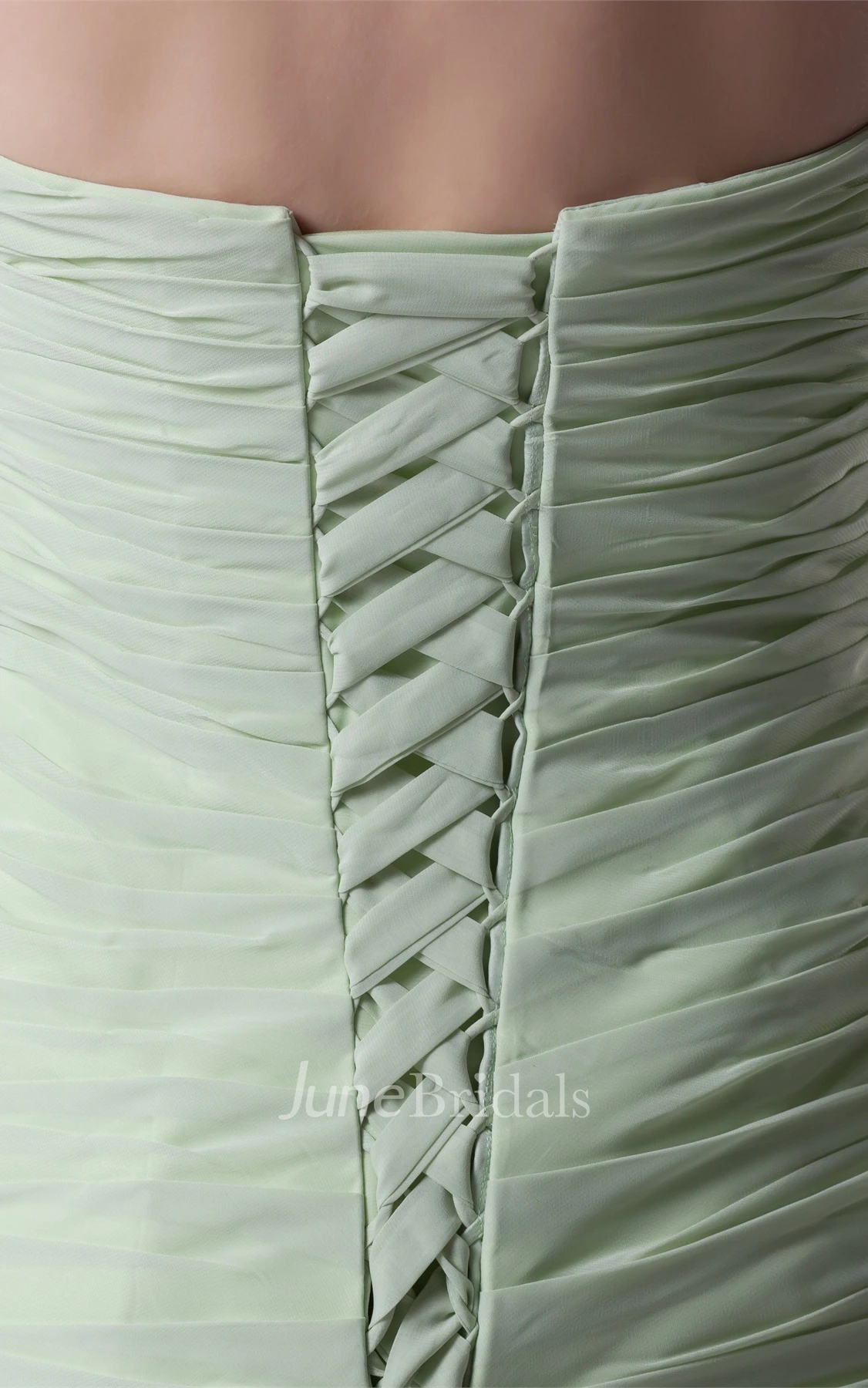 Sweetheart Body-Fitting Short Dress with Draping and Corset Back