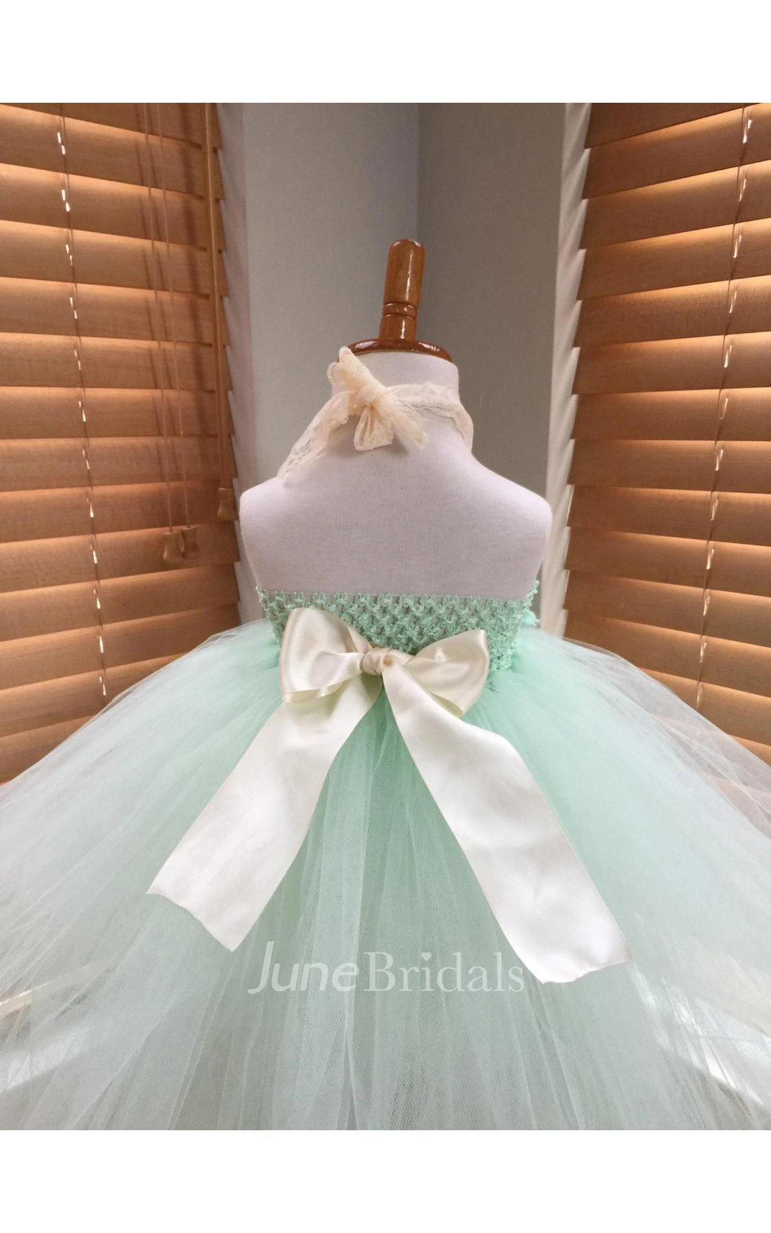 Handmade Chiffon Flower Bust Pleated Tulle Dress With Lace Straps