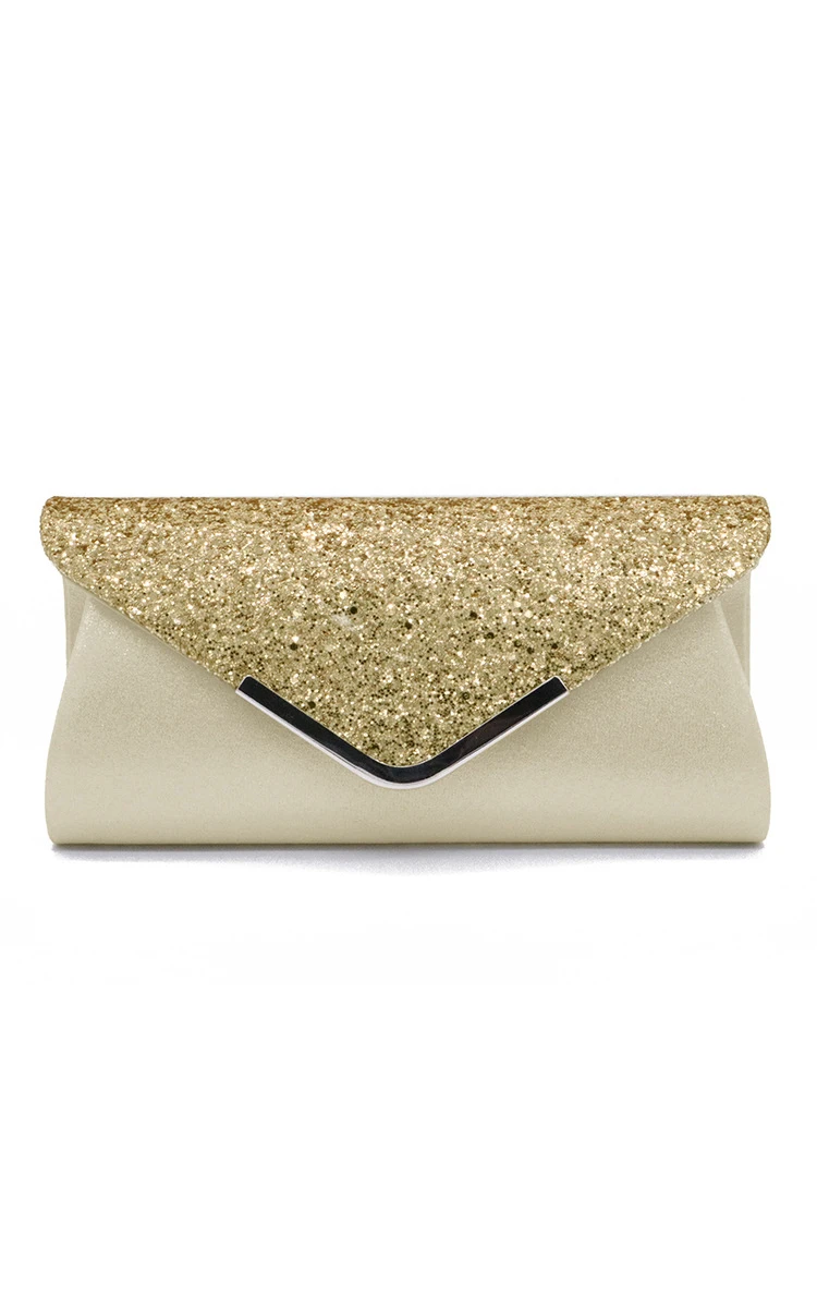 Sequin Flap Envelope Clutch