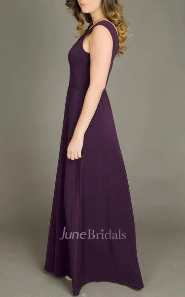 Floor-length Sleeveless Sleeve Dress