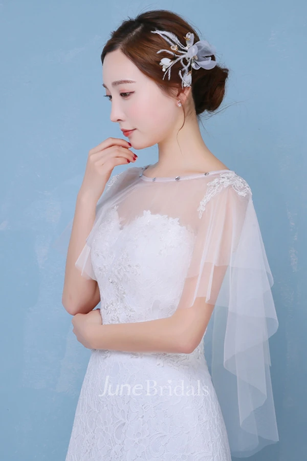 New Mesh Spring and Summer Diamond Lace Cape