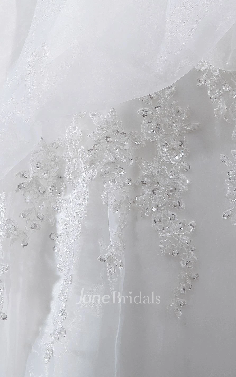 Sweetheart Ruched A-Line Ball Gown With Appliques With Beading