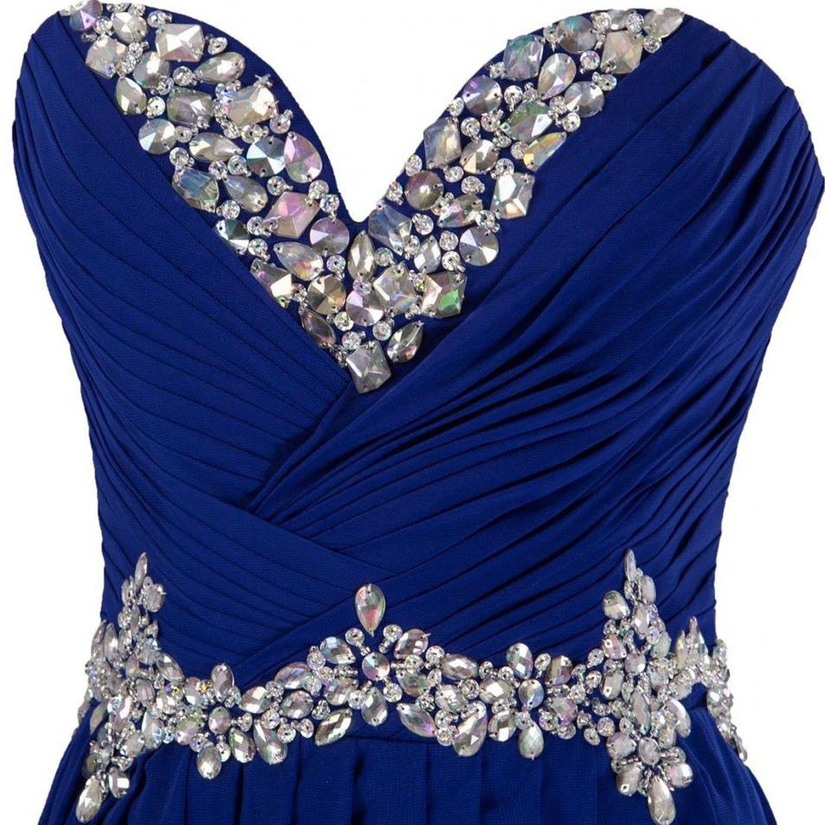 Sweetheart A-line Chiffon Dress With Sequins