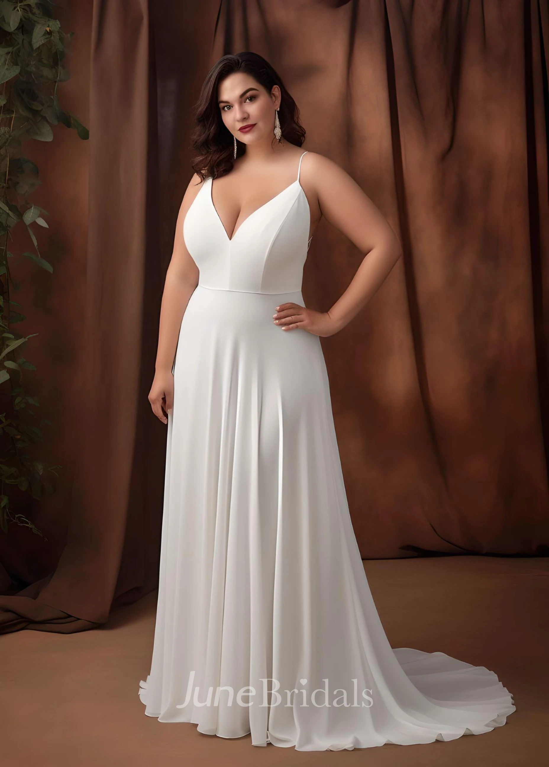 Plus size outlet a line gowns