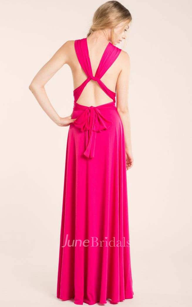 Long Fuchsia Infinity Dress