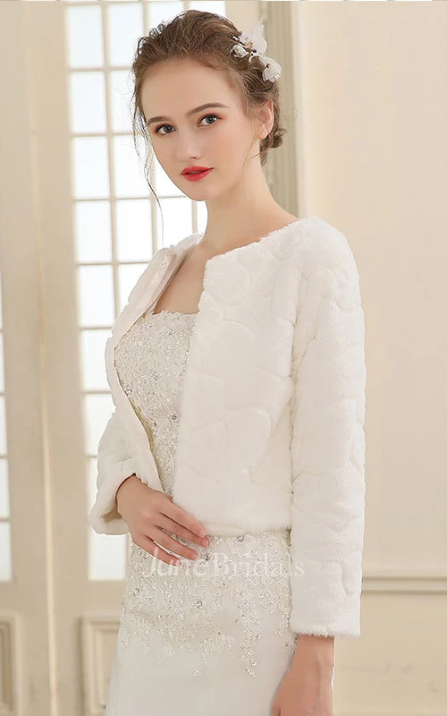 Simple Long Sleeve Jacket For Wedding Dresses