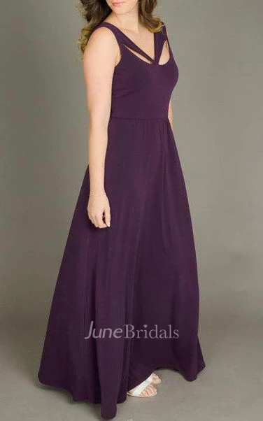 Floor-length Sleeveless Sleeve Dress