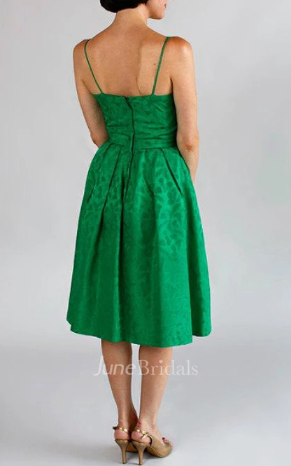 Vintage 1960S Party Darling Green Brocade Bridesmaid Mother Of The Bride Dress