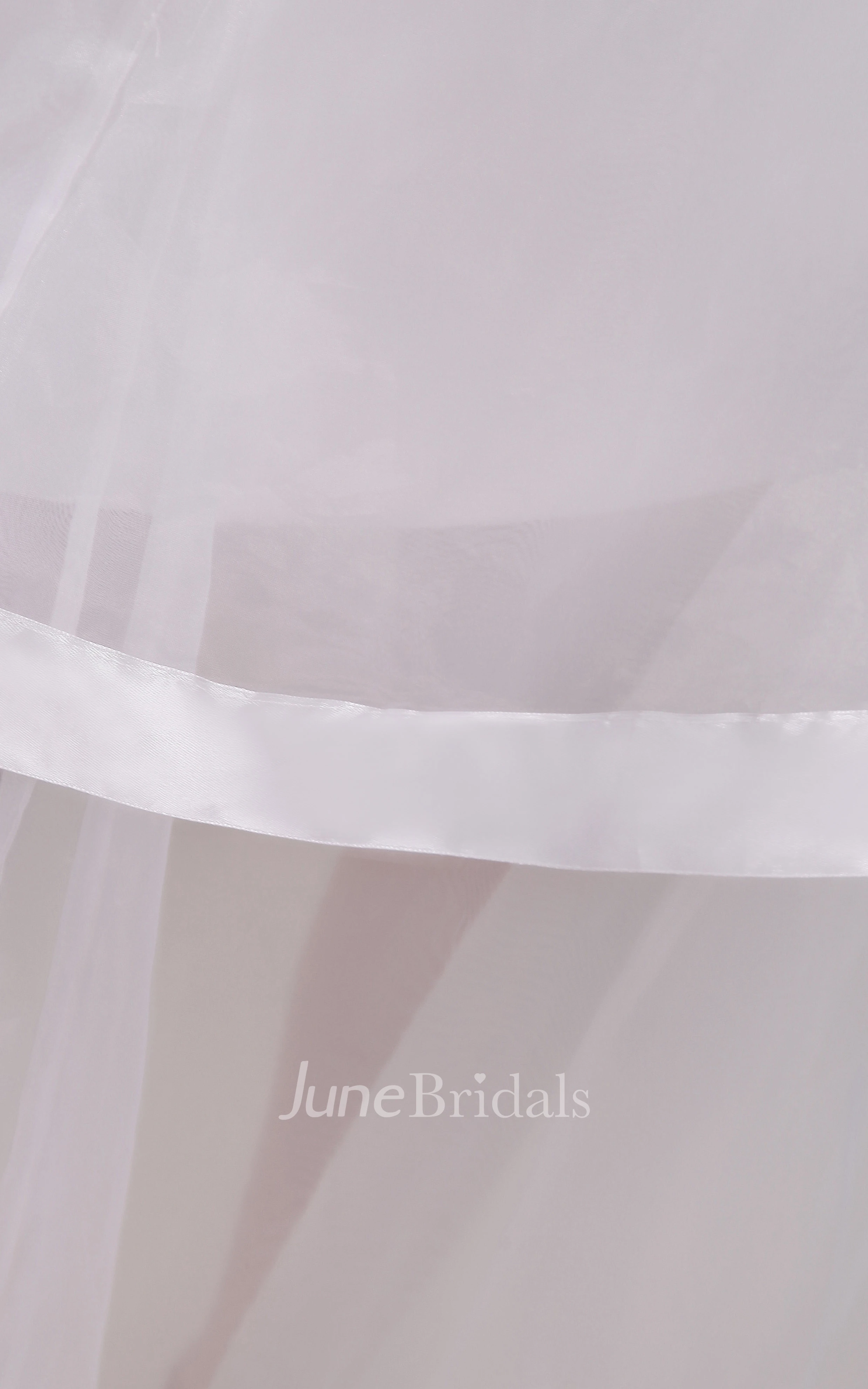 Sweetheart Organza High-Low Dress With Beaded Top