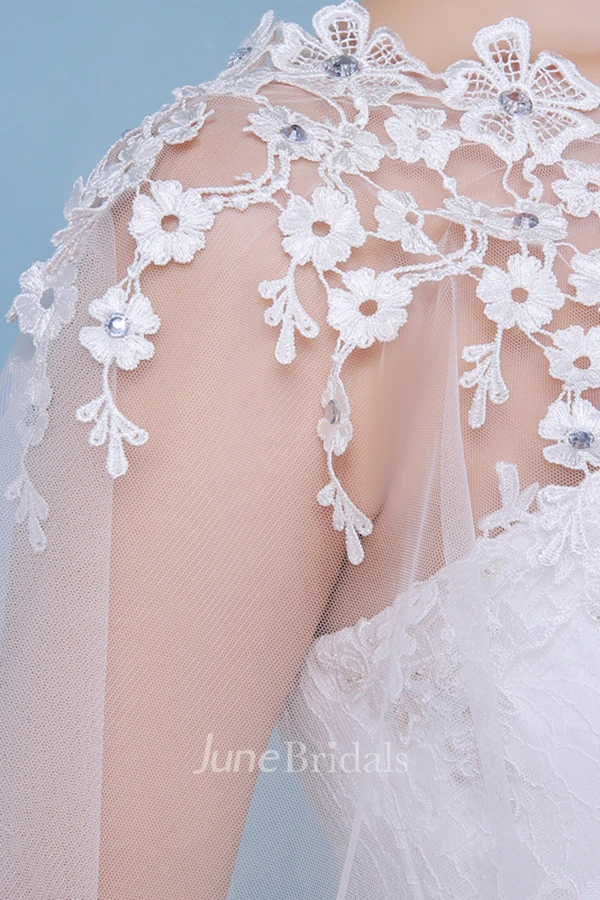 New Lace Diamond Spring Summer Cloak Round Neck White Shawl