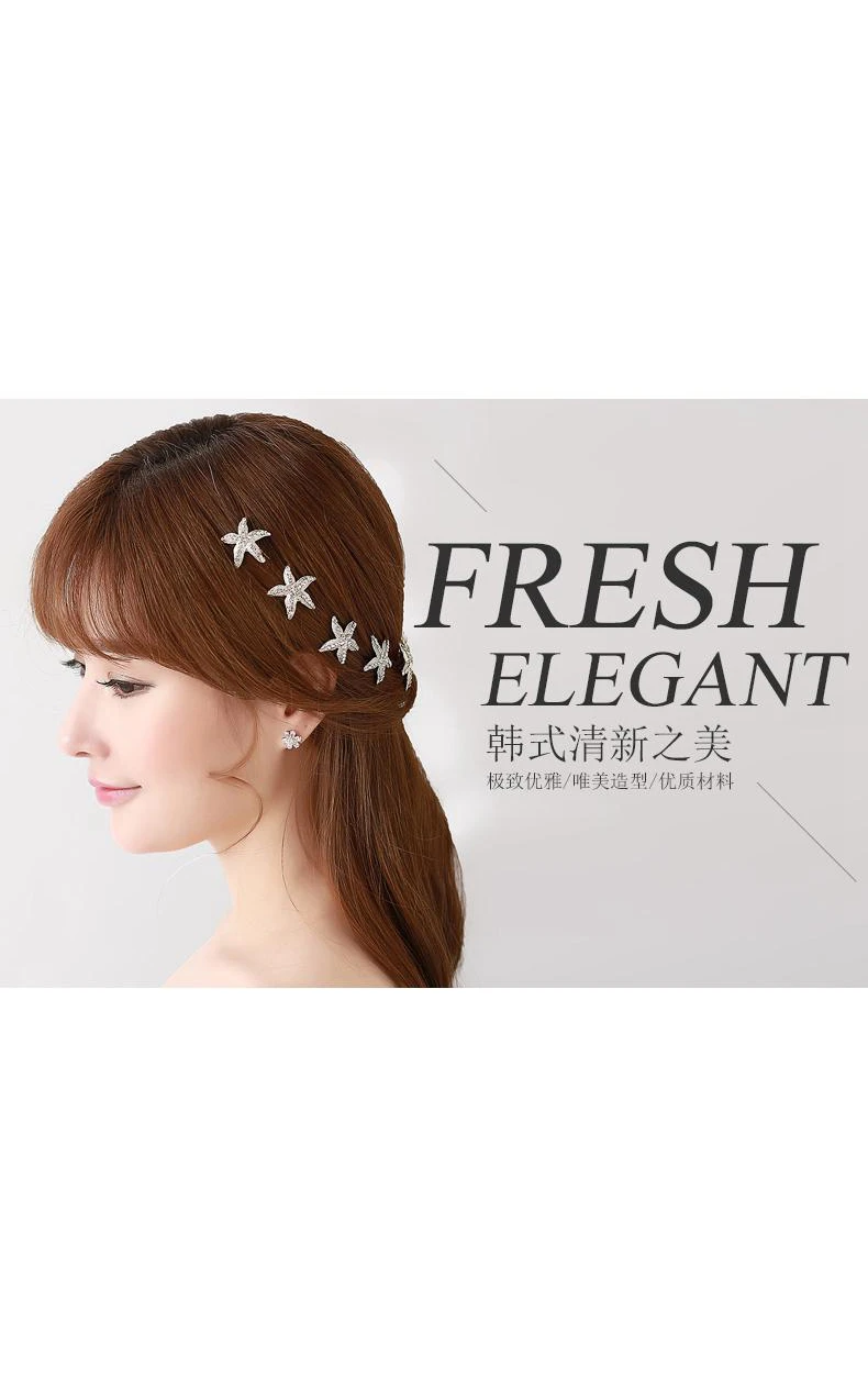 Bride Jewelry Rhinestone Headdress Hairpin Jewelry