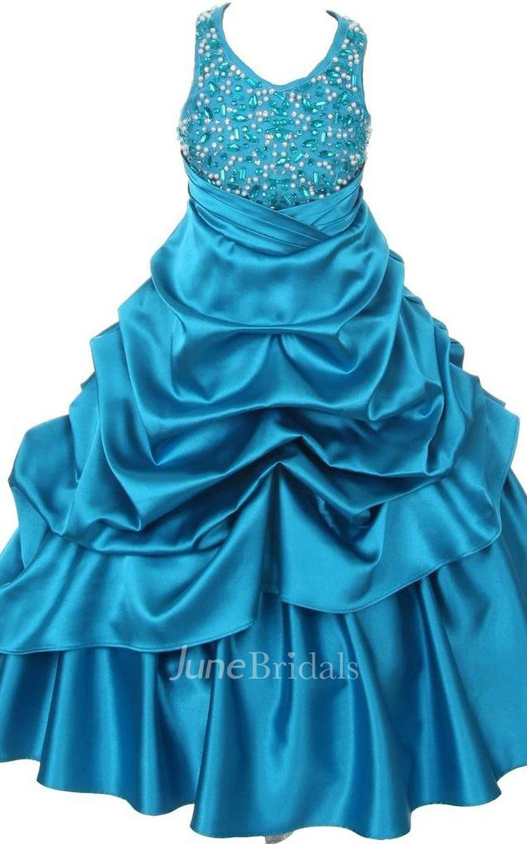 V-neck Ruffled Dress With Matching Jacket