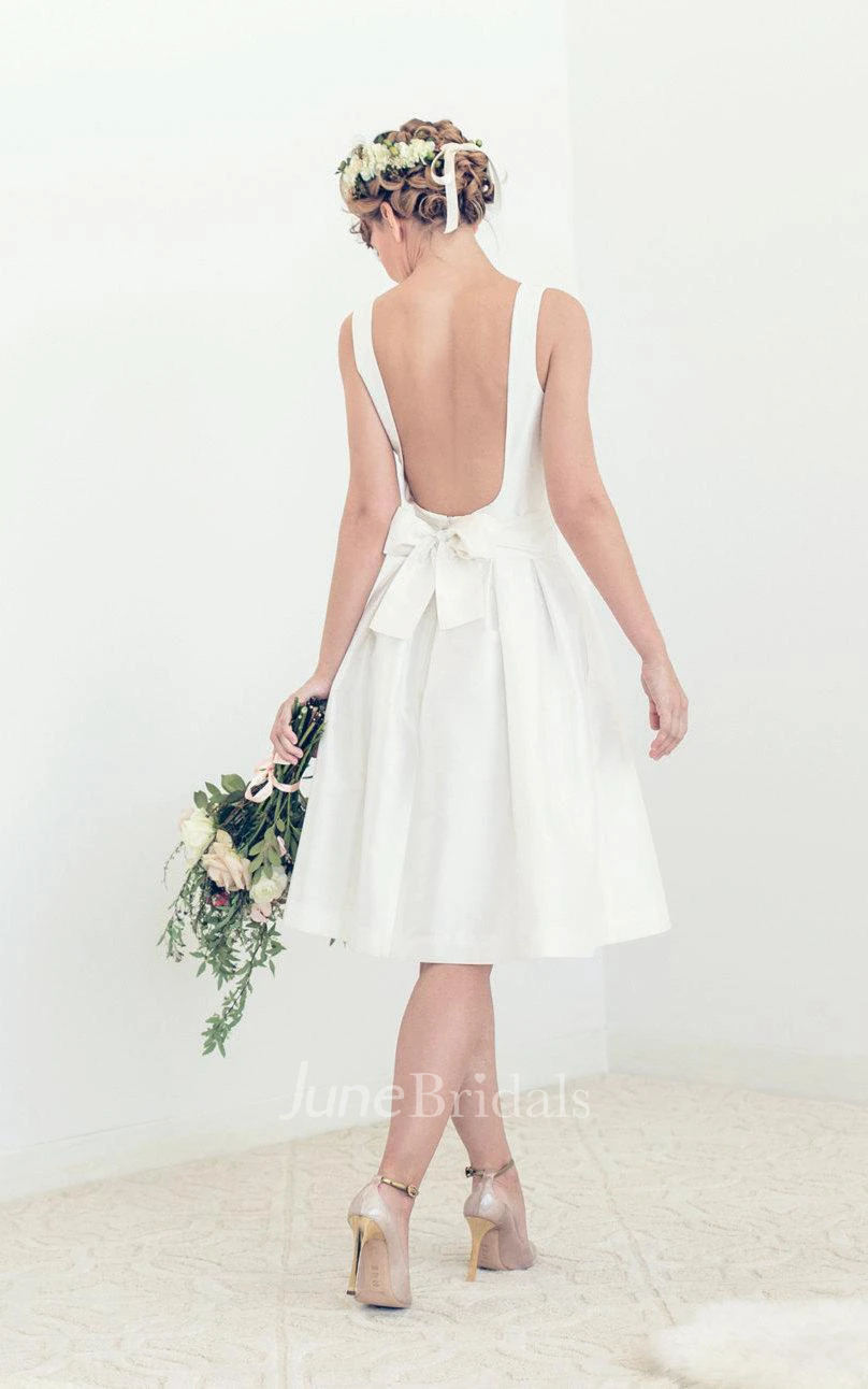 Short Open Back Wedding Tory Wedding Dress