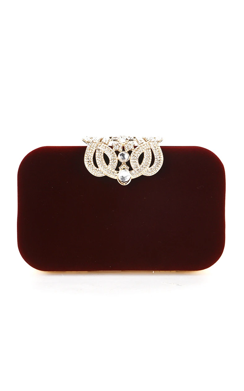 Flannel Crystal Clutch