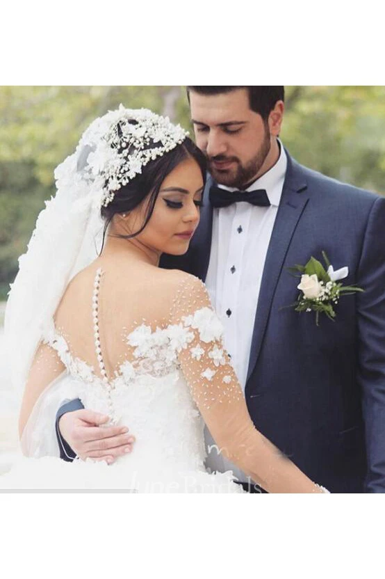 Glamorous Off the Shoulder Ball Gown Wedding Dresses Tulle