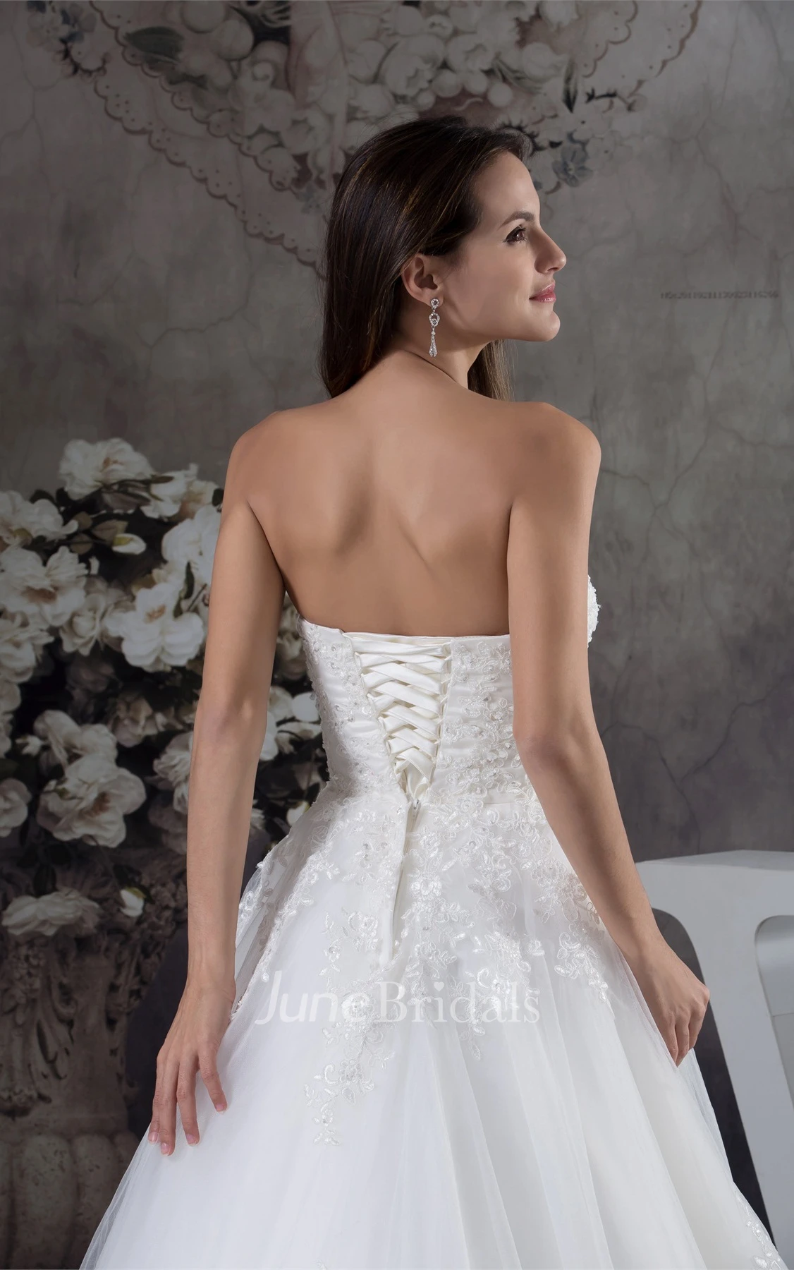 Sweetheart A-Line Ball Gown with Tulle and Appliques