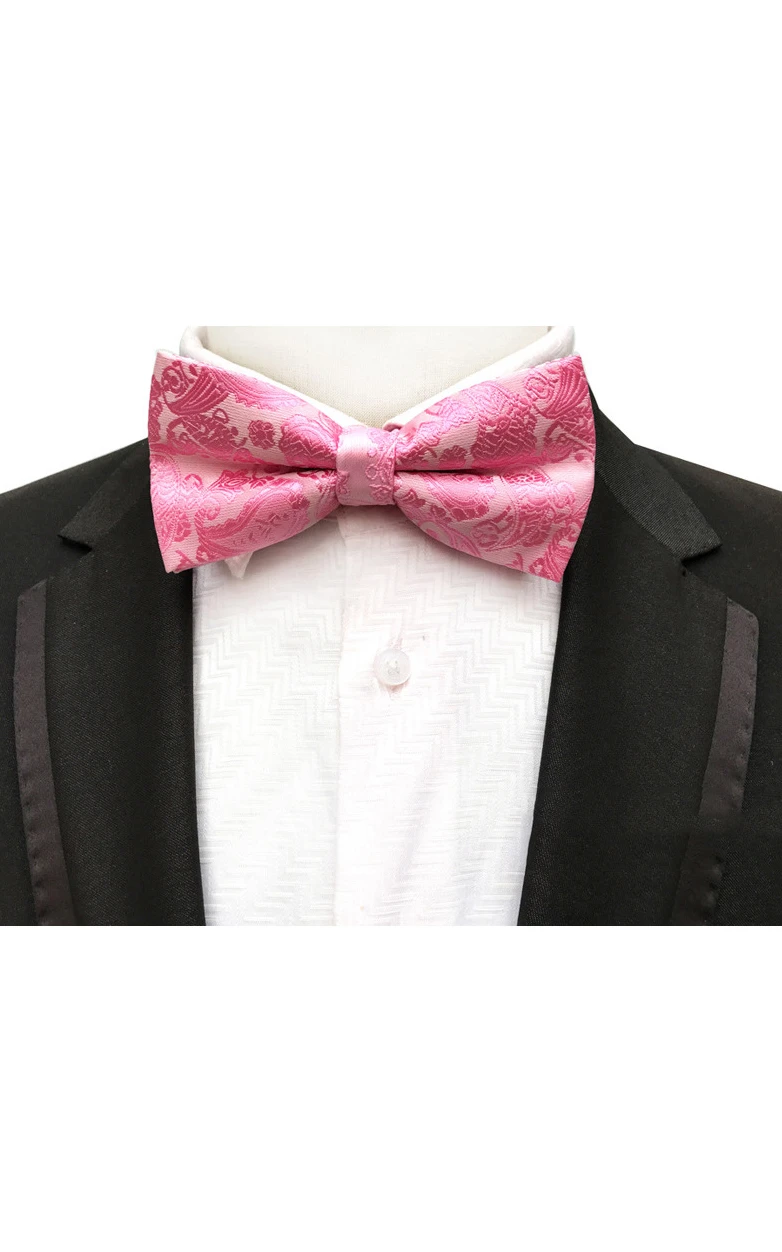 Satin Floral Printing Bow Tie-11 Color Options