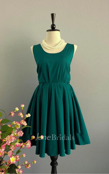 Backless Satin Dress With Low-V Back