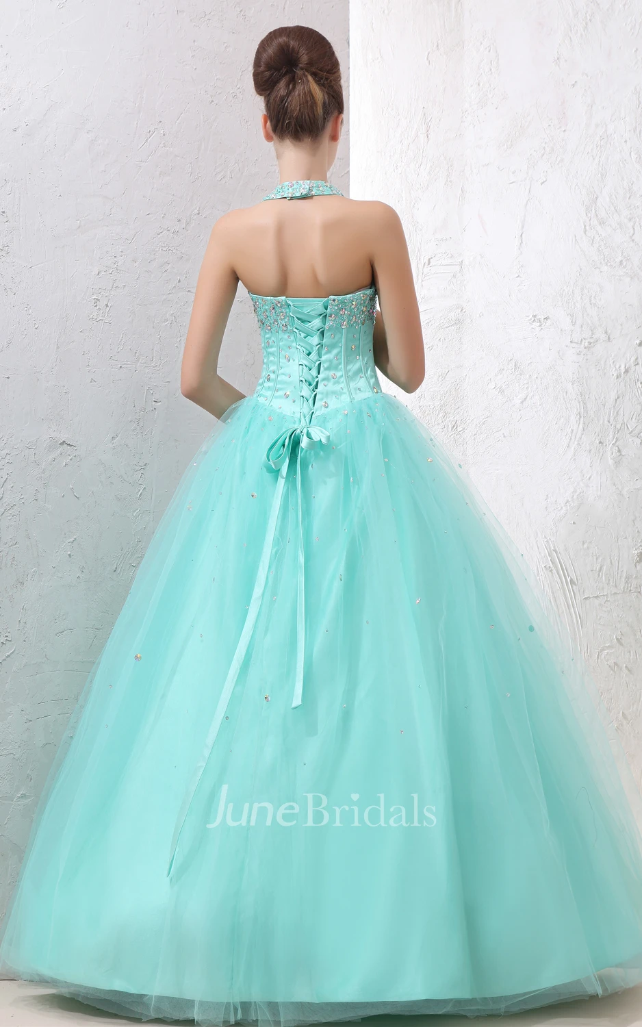 A-Line Princess Ball Gown With Embellished Top And Soft Tulle