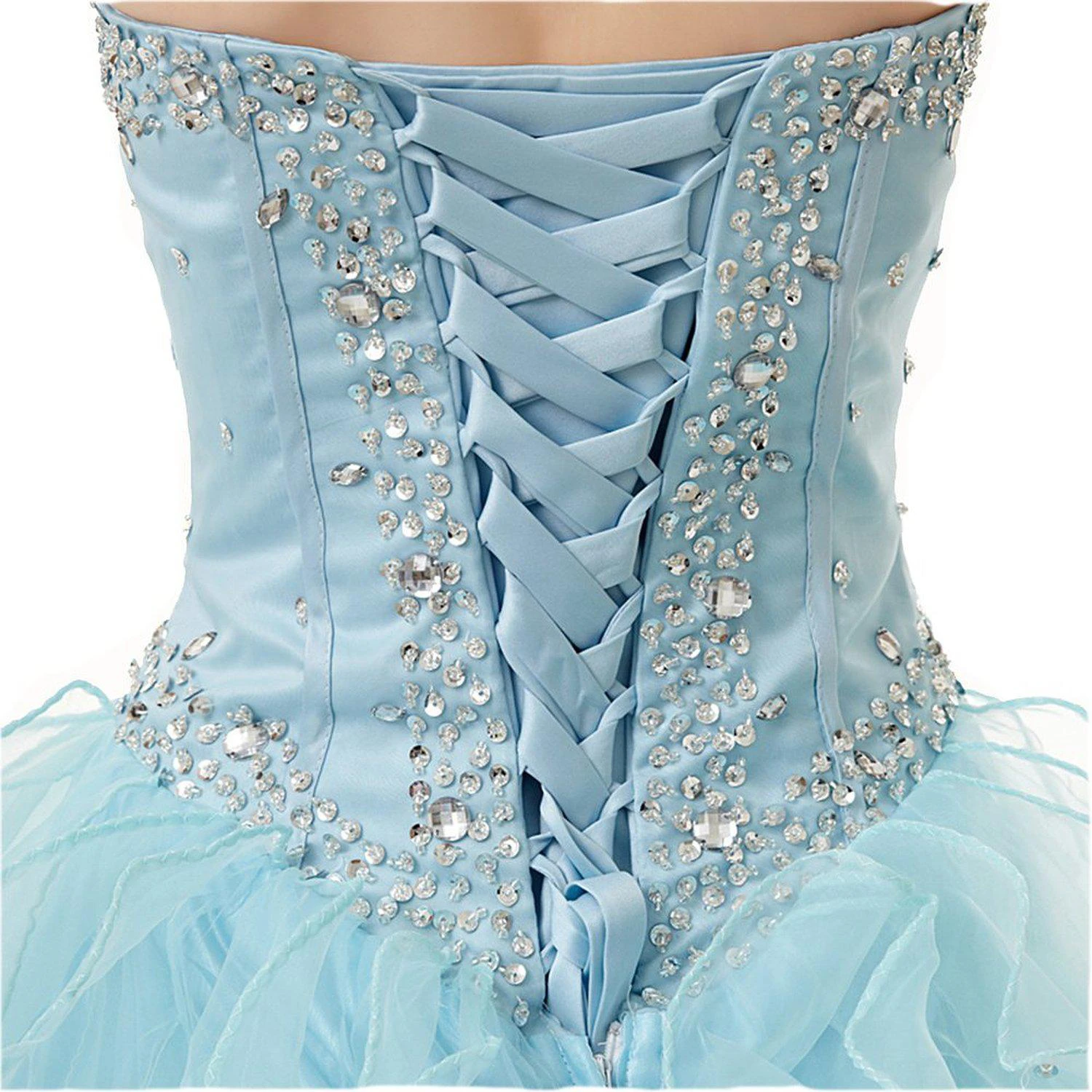 Sweetheart Ballgown With Ruffles and Sequins