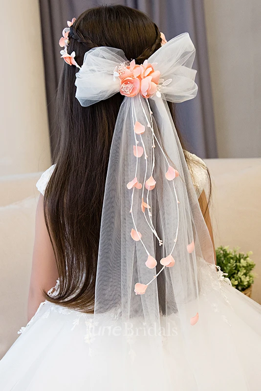 Princess Style Garland Headdress Tulle Flower Girl Accessories