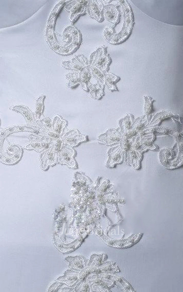 Mermaid Sweetheart Lace Satin Weddig Dress With Beading