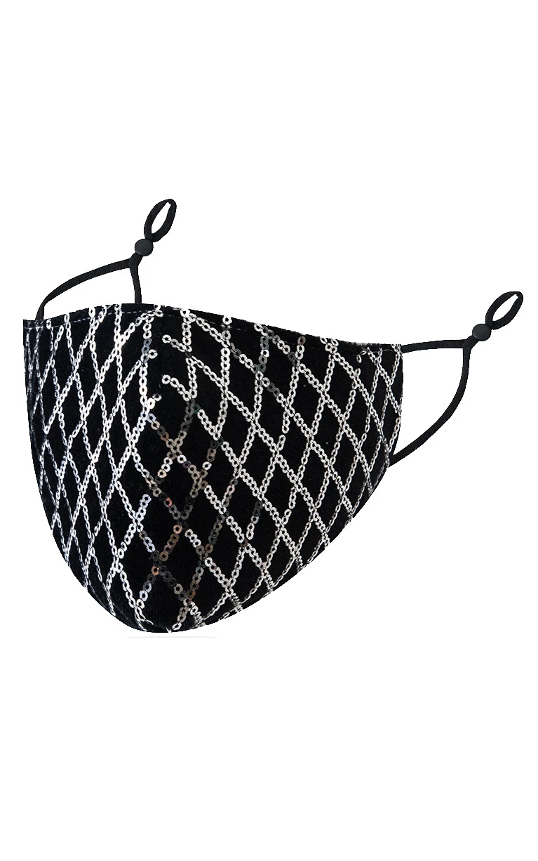 Non-Medical Stunning Sequins Face Mask