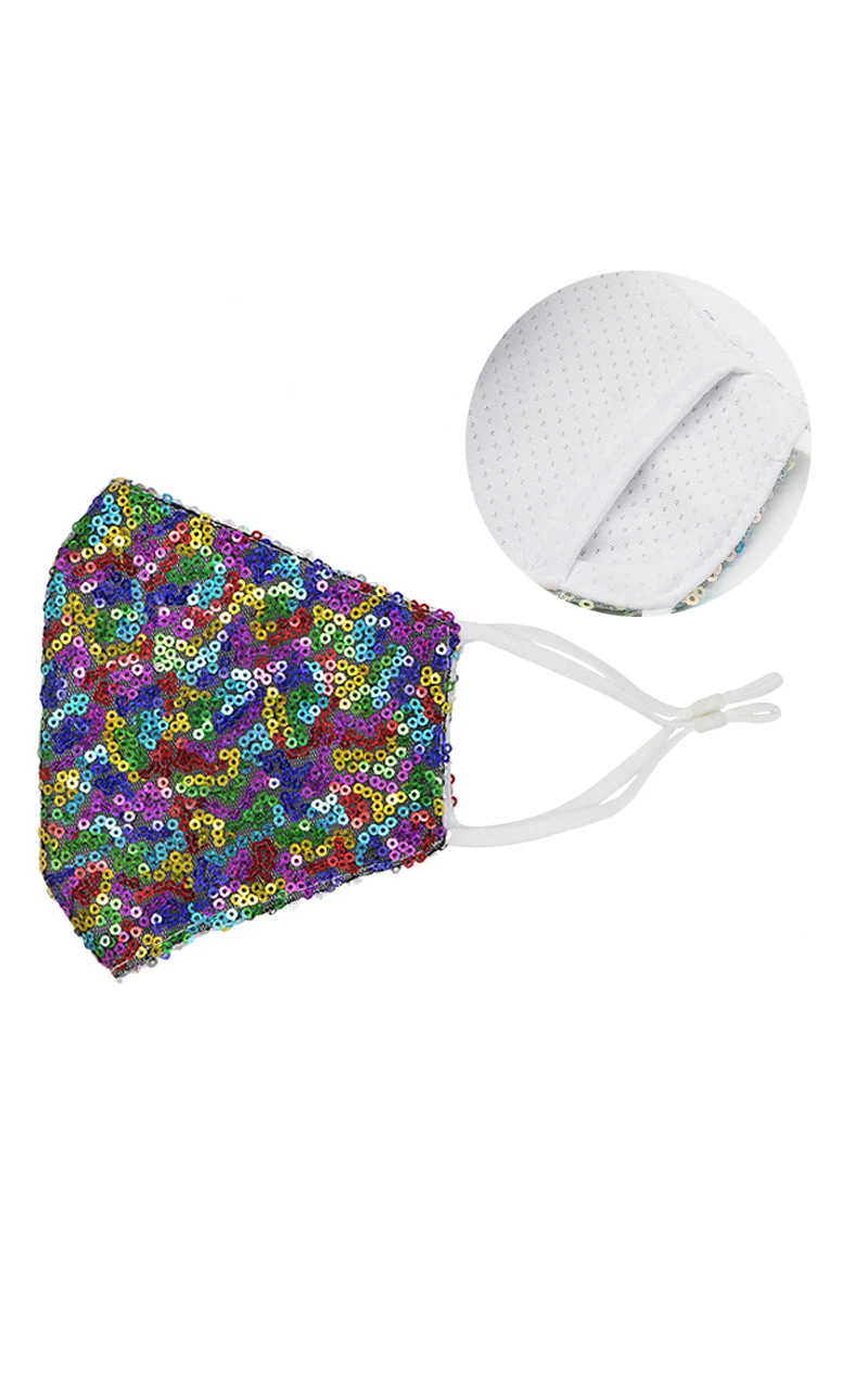Non-Medical Cotton Sequins Face Masks