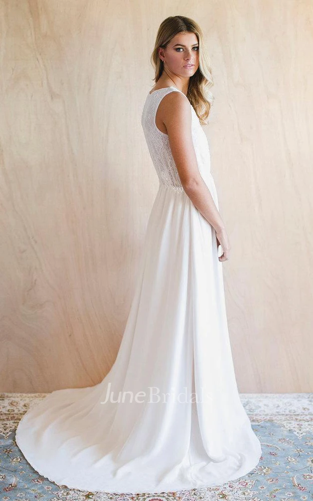 Classic V Neck Wedding Gown Weddig Dress