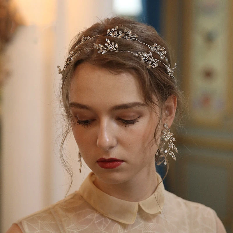 Original Handmade Crystal Rhinestone Headbands and Rings