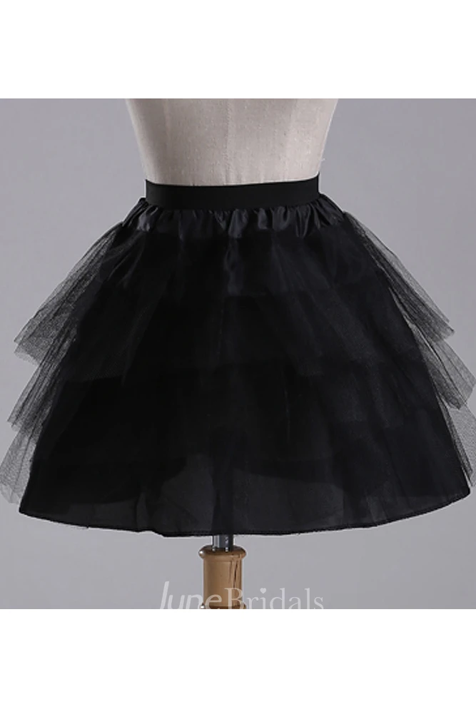 Short Puff 3 Layers Tulle Prom Short Dress Petticoat
