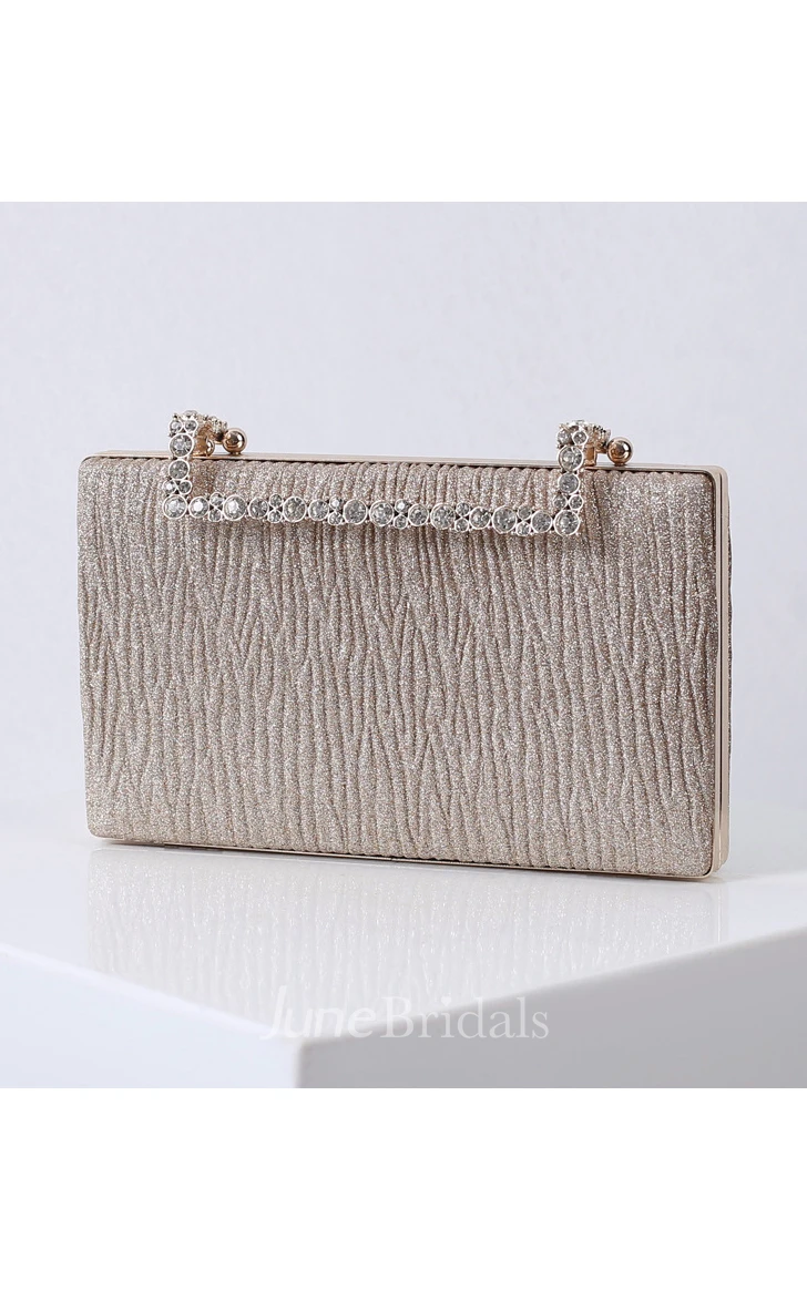 Simple Clutch with Crystal Handle