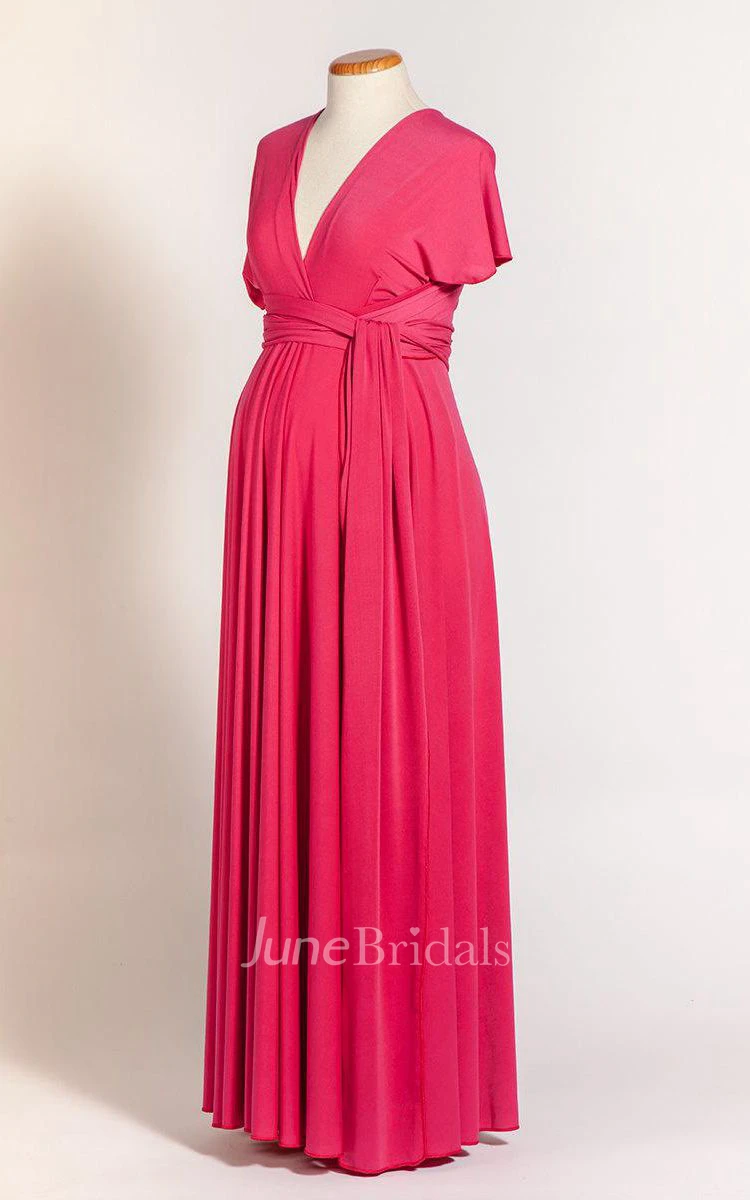 Maternity Jersey Infinity Long Dress