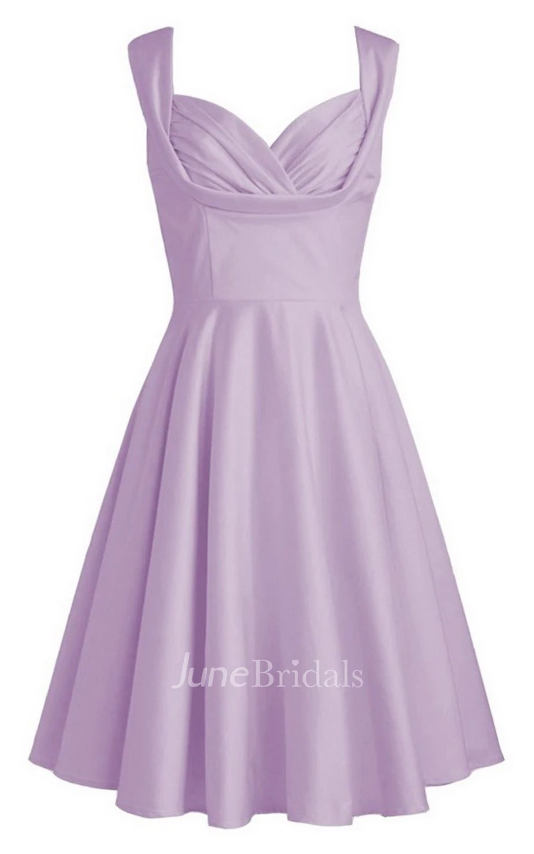 Sleeveless Sweetheart Short Ruffled Chiffon Dress