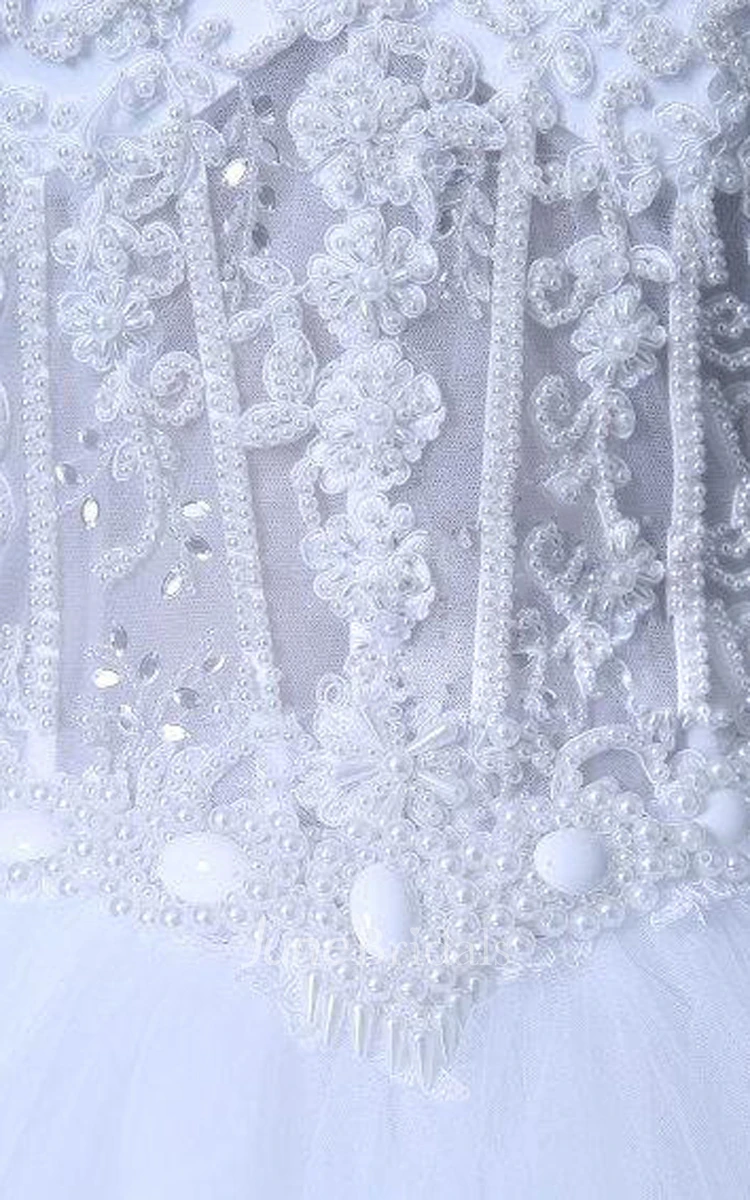 Ball Gown Sweetheart Lace Weddig Dress