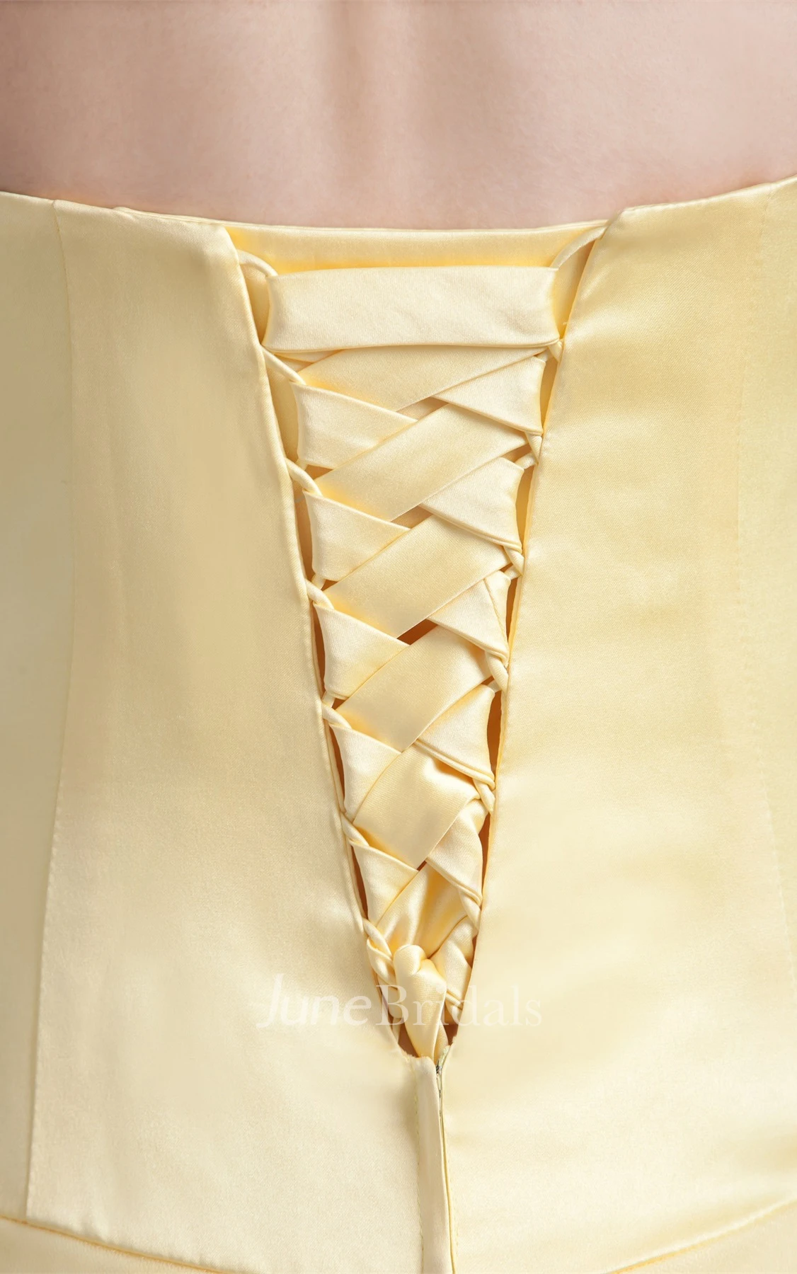 sweetheart a-line ball tulle gown with ruched waist and corset back