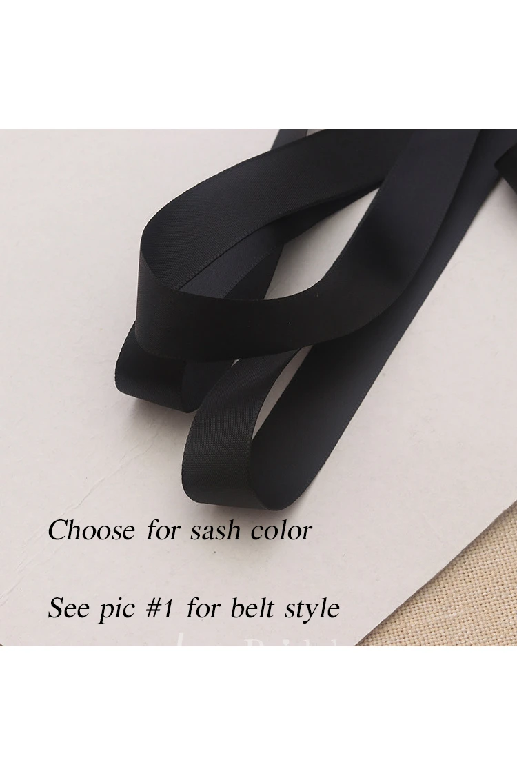 Fancy Satin Belt With Beading