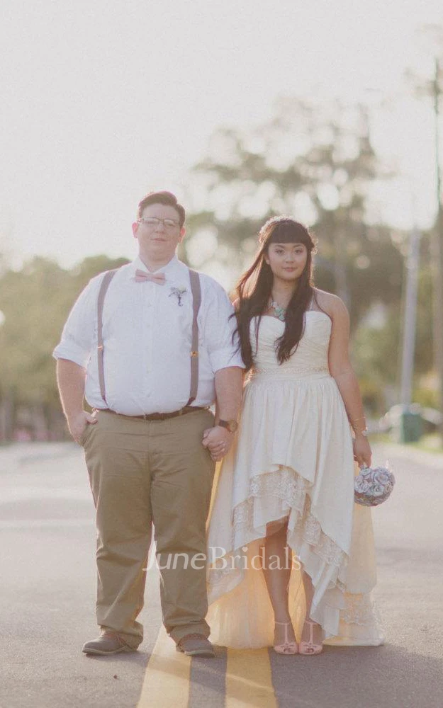 Bohemian Wedding With High Low Hem Stella By Starlight Dress