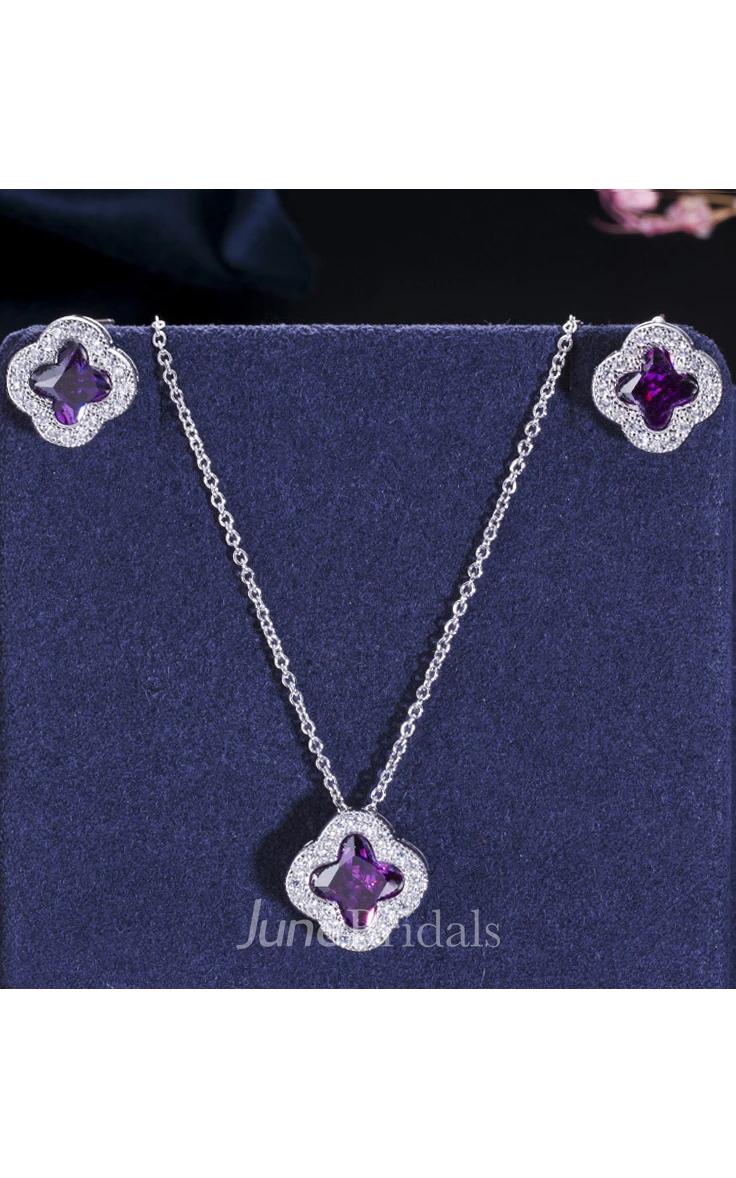 Special Multiple Color Bridal and Cocktail Party Rhinestone Necklace and Earrings Jewelry Set