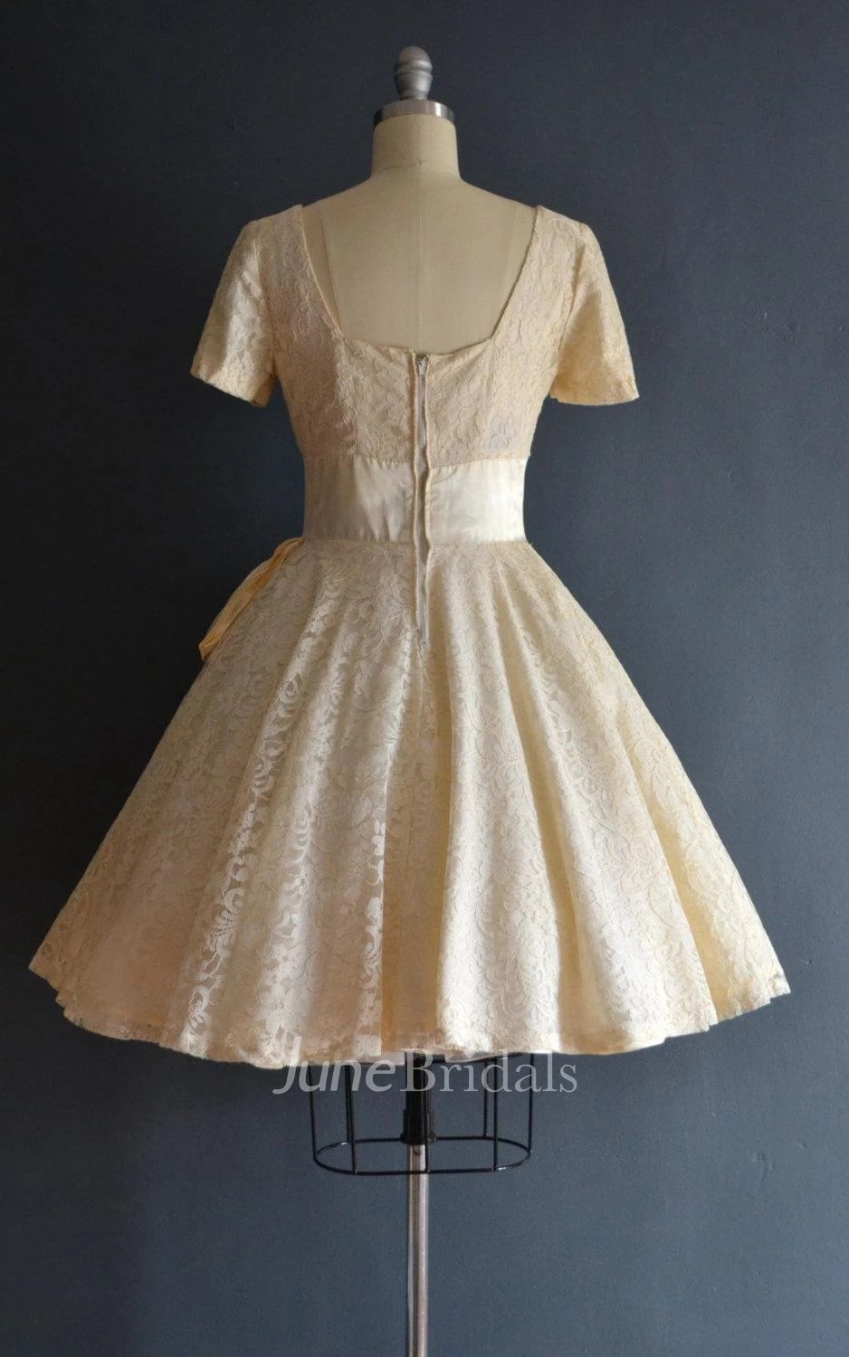 Debbie 50S Short Wedding Weddig Dress