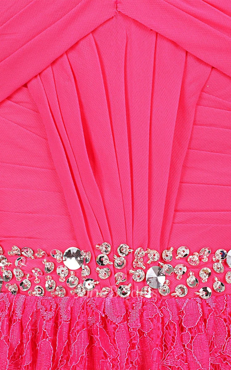 Sweetheart Bridal Dress With Beading and Lace Skirt